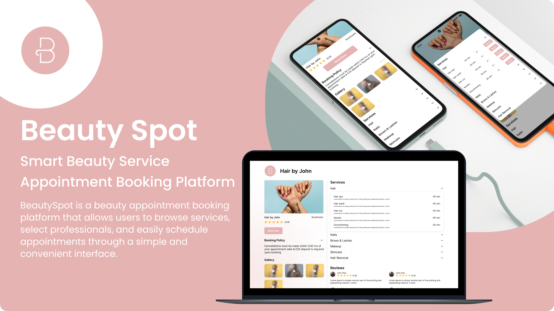 BeautySpot app showcase
