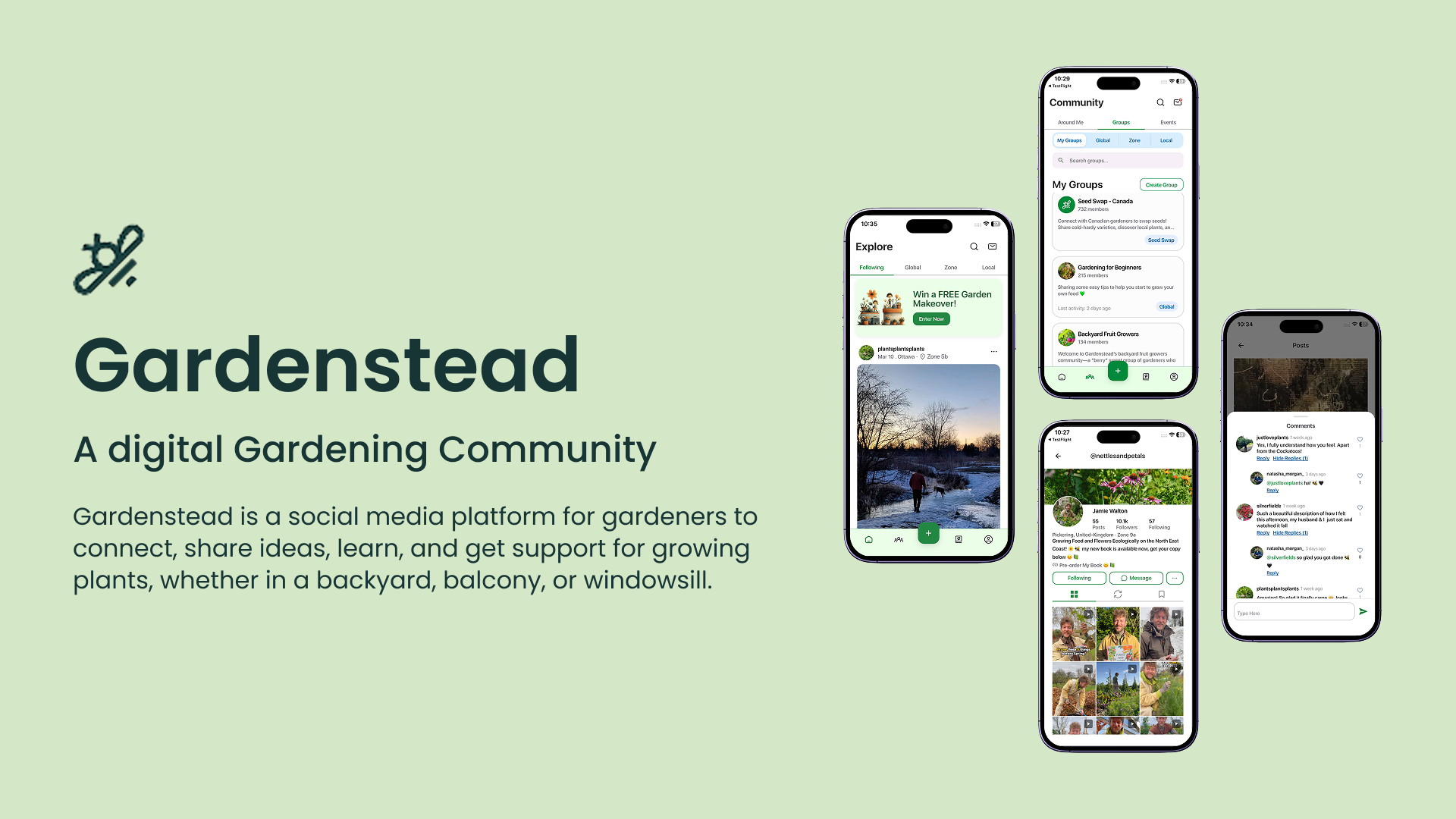 Gardenstead app showcase