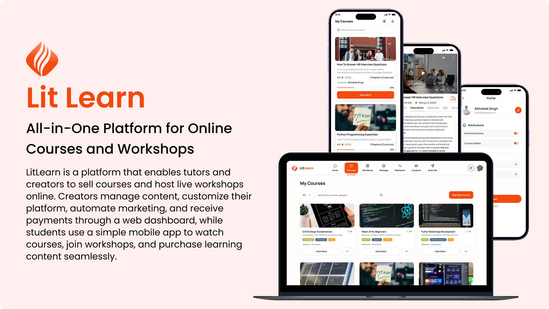 LitLearn app showcase